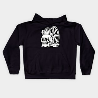 Skull Wheel Kids Hoodie